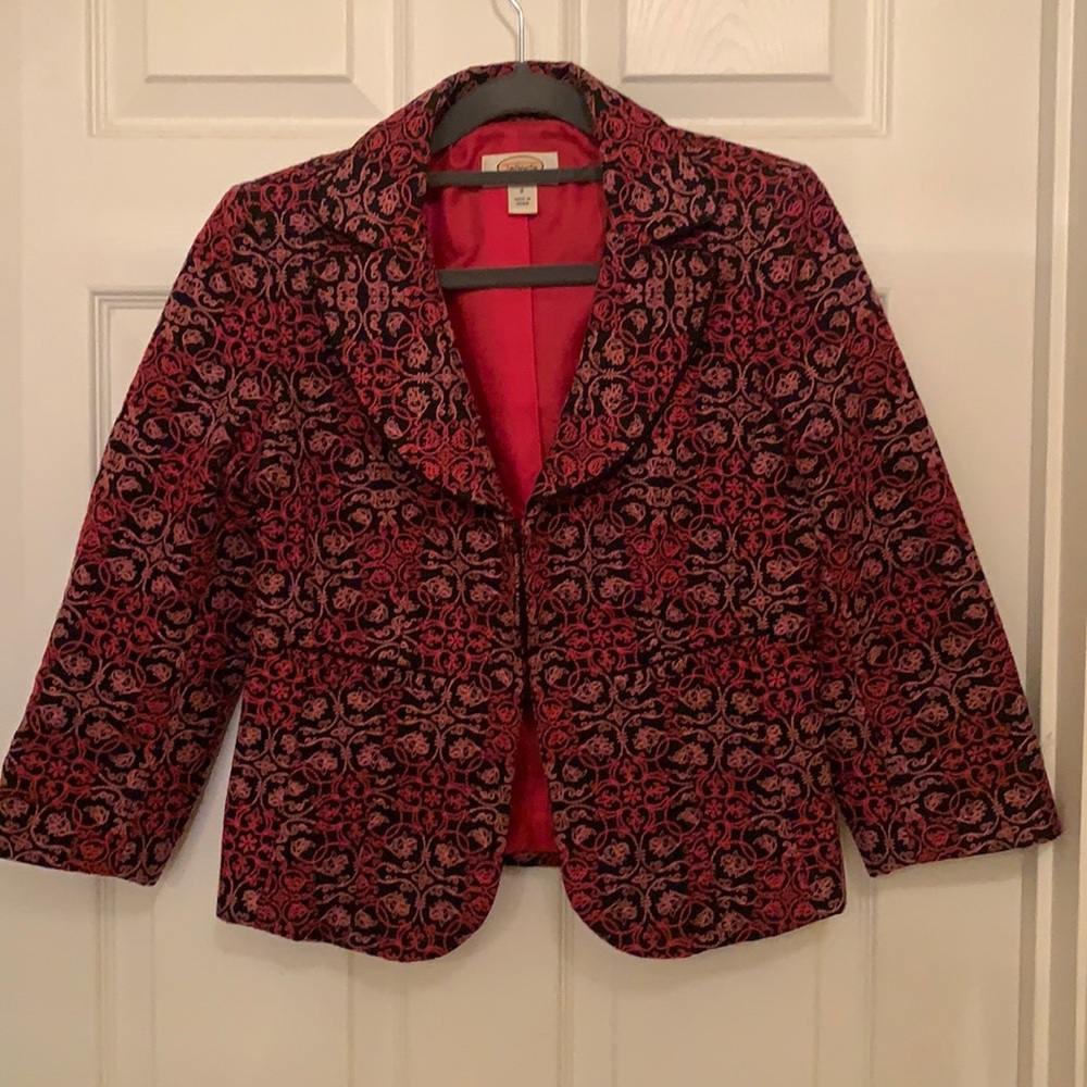 Two tone pink and black jacket/blazer
